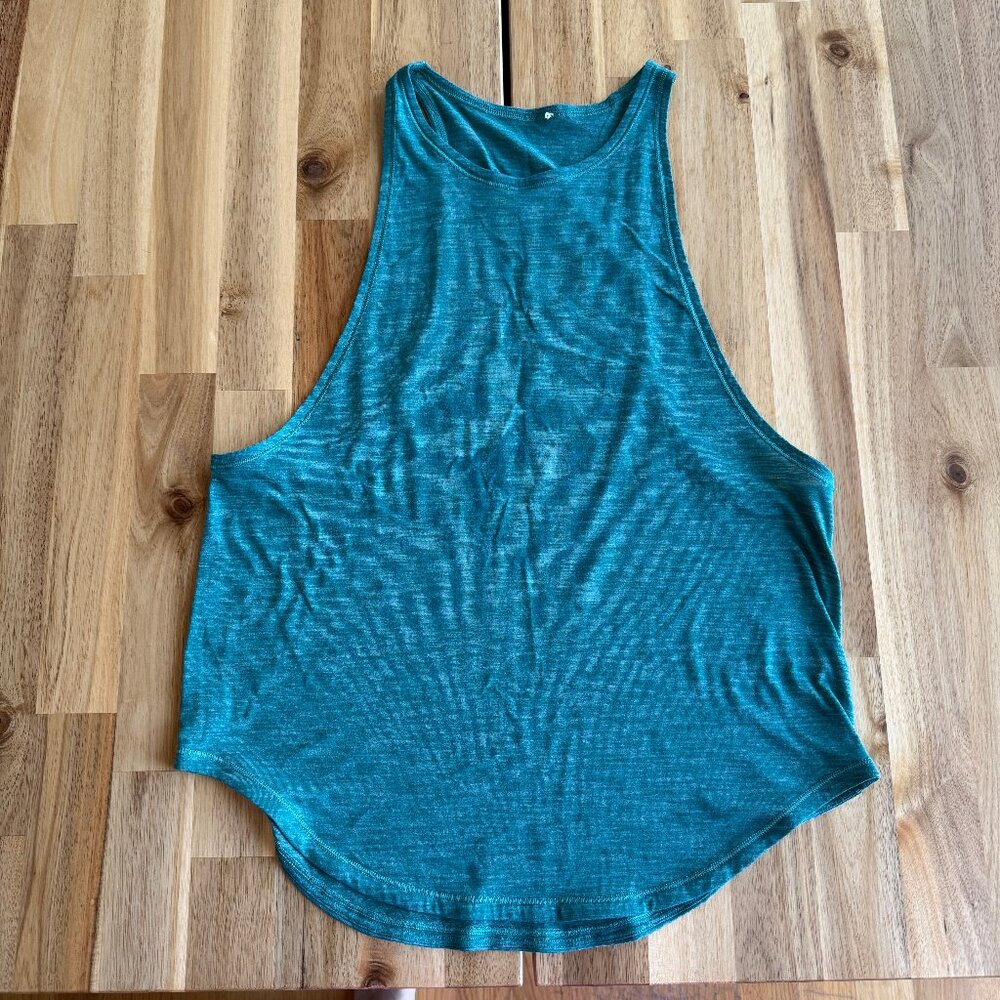 *SHOP CLOSING 4/26* Lululemon Sweat Date Tank Heathered Teal Green 10